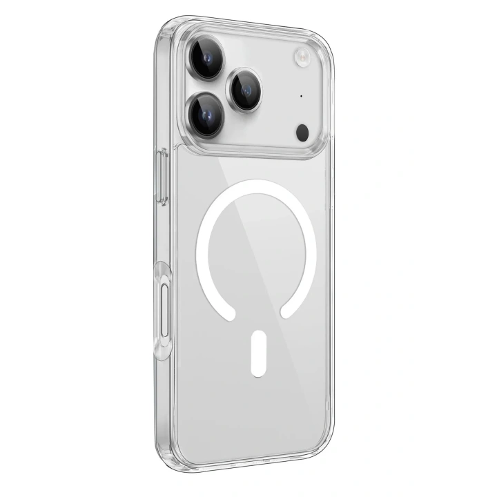 Mey İthalat®  iPhone 17 Pro Max Kılıf Pc Real Magsafe Kapak - Şeffaf