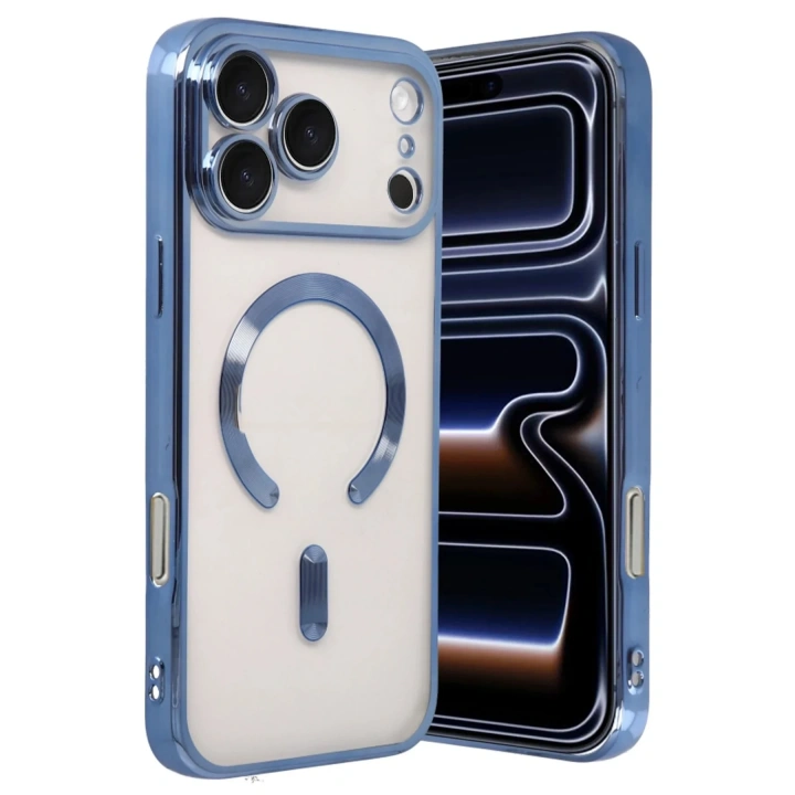 Mey İthalat®   iPhone 17 Pro Max Kross Magneticsafe Kapak - Sierra Blue