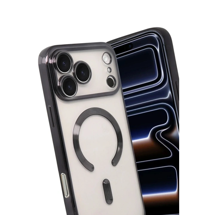 Mey İthalat®   iPhone 17 Pro Max Kross Magneticsafe Kapak - Siyah