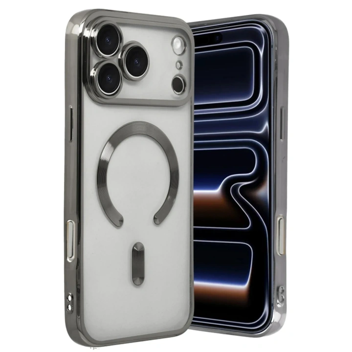 Mey İthalat®   iPhone 17 Pro Max Kross Magneticsafe Kapak - Titan Gri