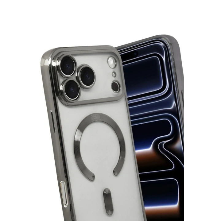 Mey İthalat®   iPhone 17 Pro Max Kross Magneticsafe Kapak - Titan Gri