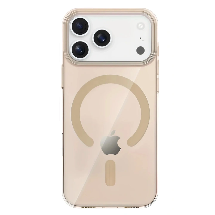 Mey İthalat®   iPhone 17 Pro Max PC Blank Magsafe Kapak - Çöl Titanyum