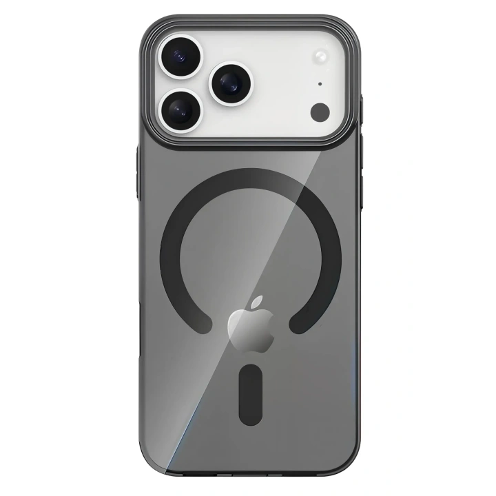 Mey İthalat®   iPhone 17 Pro Max PC Blank Magsafe Kapak - Siyah