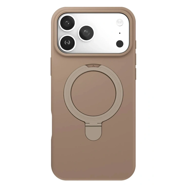 Mey İthalat®   iPhone 17 Pro Max Regal Magsafe Standlı Kapak - Çöl Titanyum