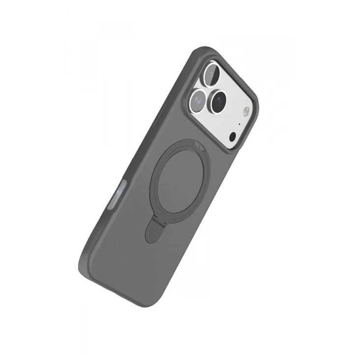 Mey İthalat®   iPhone 17 Pro Max Regal Magsafe Standlı Kapak - Titan Gri