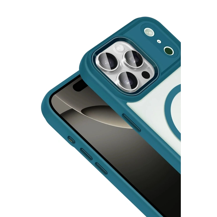 Mey İthalat®   iPhone 17 Pro Max Terea Magsafe Kapak - Açık Mavi