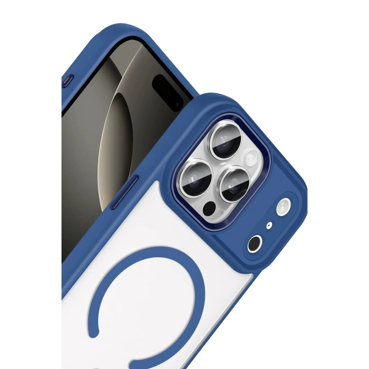 Mey İthalat®   iPhone 17 Pro Max Terea Magsafe Kapak - Lacivert
