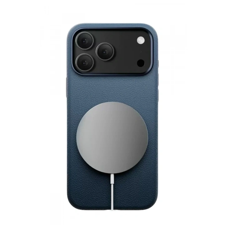 Mey İthalat®   iPhone 17 Pro Max Wonder Deri Magsafe Kapak - Lacivert