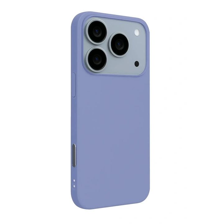 Mey İthalat®   iPhone 17 Pro Nano içi Kadife Silikon - Lila