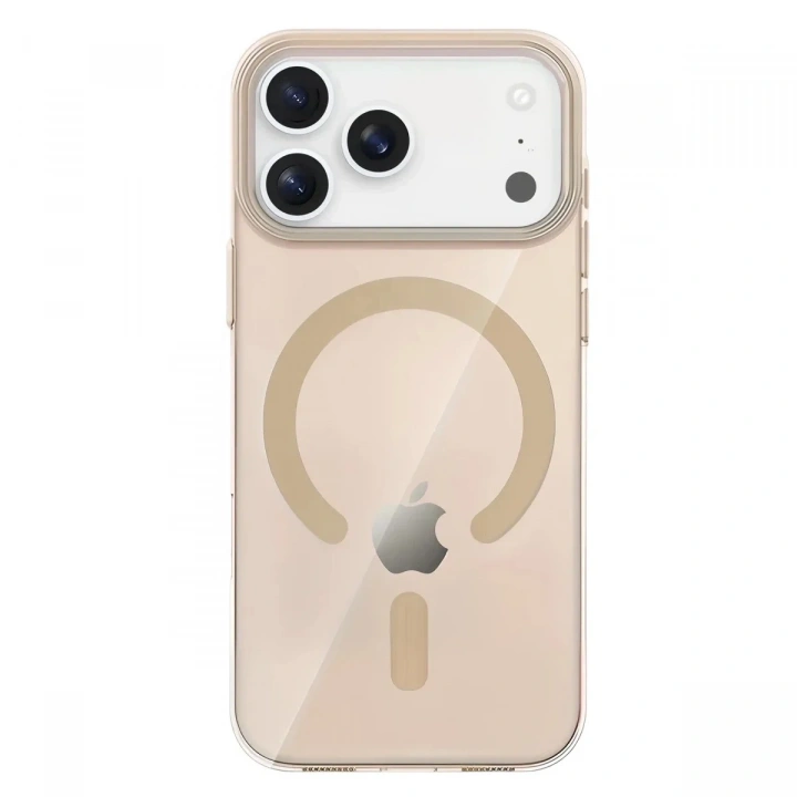 Mey İthalat®   iPhone 17 Pro PC Blank Magsafe Kapak - Çöl Titanyum