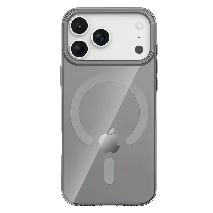 Mey İthalat®   iPhone 17 Pro PC Blank Magsafe Kapak - Natural Grey