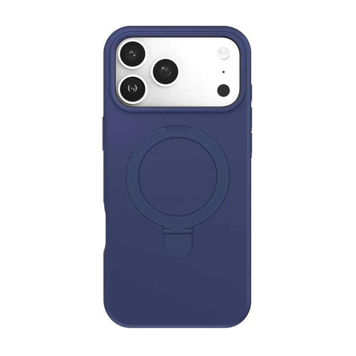 Mey İthalat®   iPhone 17 Pro Regal Magsafe Standlı Kapak - Lacivert