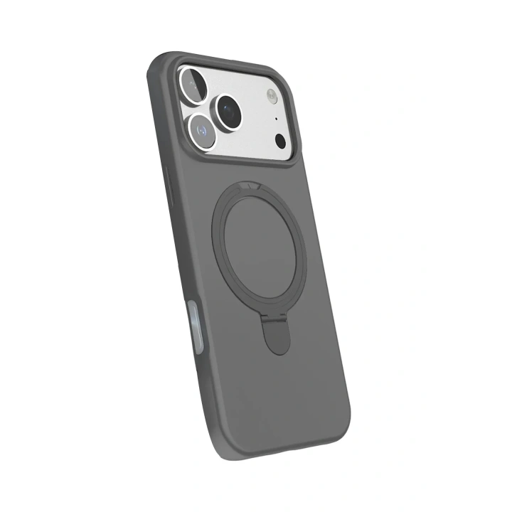 Mey İthalat®   iPhone 17 Pro Regal Magsafe Standlı Kapak - Titan Gri