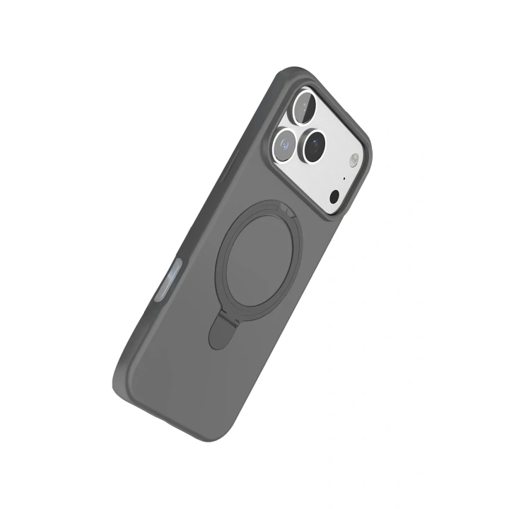 Mey İthalat®   iPhone 17 Pro Regal Magsafe Standlı Kapak - Titan Gri