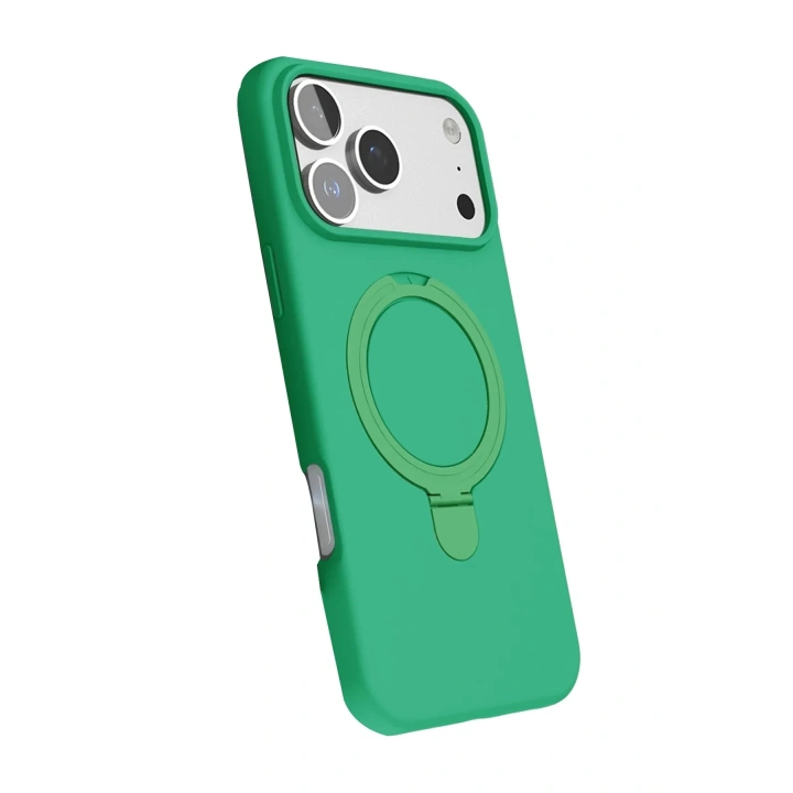 Mey İthalat®   iPhone 17 Pro Regal Magsafe Standlı Kapak - Yeşil