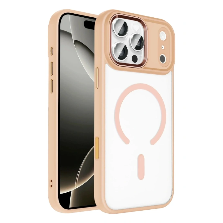 Mey İthalat®   iPhone 17 Pro Terea Magsafe Kapak - Pembe