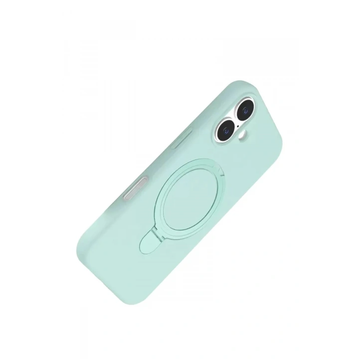 Mey İthalat®   iPhone 17 Regal Magsafe Standlı Kapak - Su Yeşili