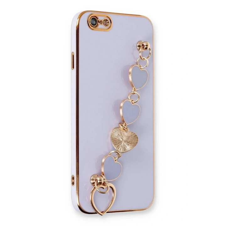 Mey İthalat®  iPhone 6 Kılıf Esila Silikon - Lila