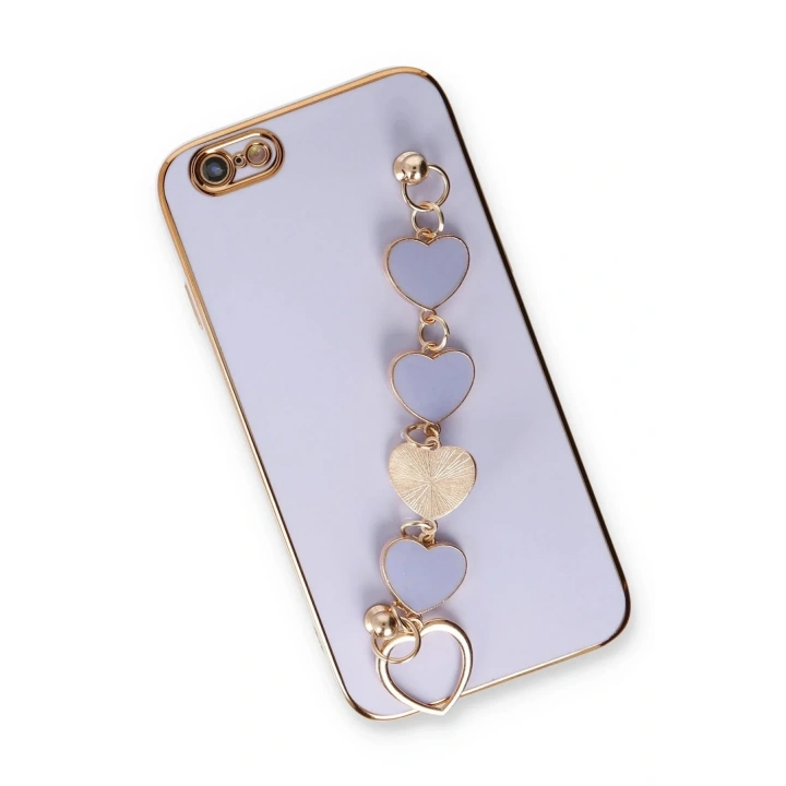 Mey İthalat®  iPhone 6 Kılıf Esila Silikon - Lila