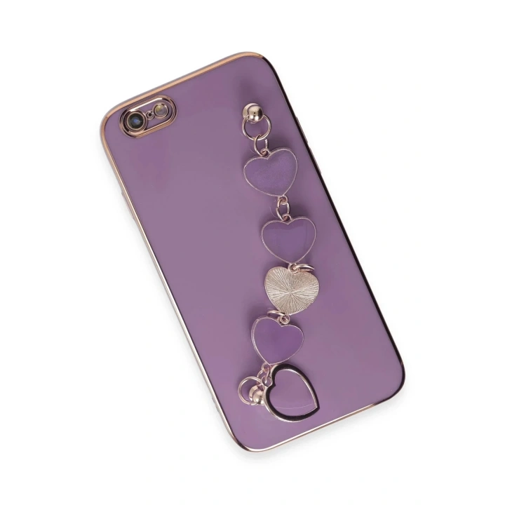 Mey İthalat®  iPhone 6 Kılıf Esila Silikon - Mor