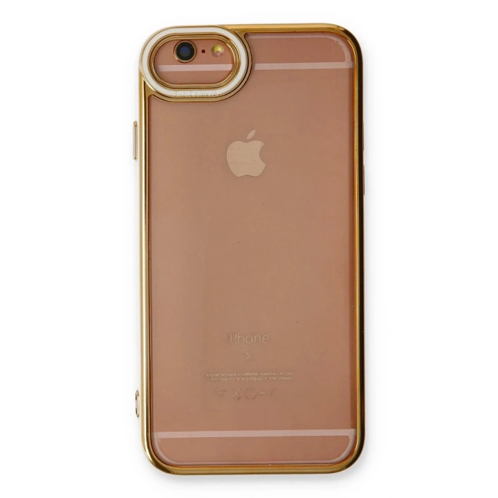 Mey İthalat®  iPhone 6 Kılıf Liva Lens Silikon - Beyaz