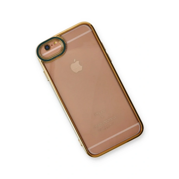 Mey İthalat®  iPhone 6 Kılıf Liva Lens Silikon - Yeşil