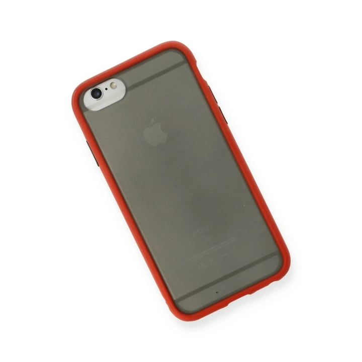 Mey İthalat®  iPhone 6 Kılıf Montreal Silikon Kapak - Kırmızı