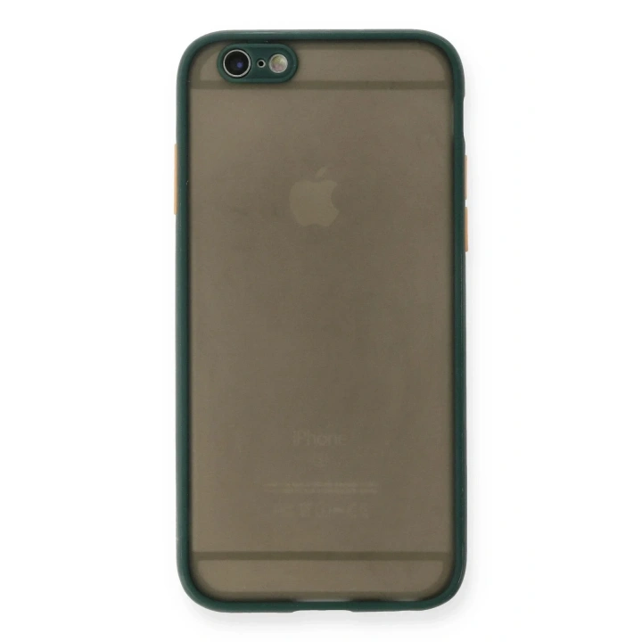 Mey İthalat®  iPhone 6 Kılıf Montreal Silikon Kapak - Yeşil