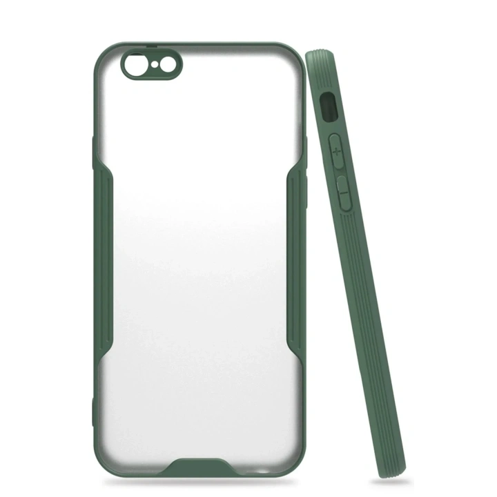 Mey İthalat®  iPhone 6 Kılıf Platin Silikon - Yeşil