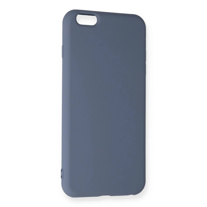 Mey İthalat®  iPhone 6 Plus Kılıf Nano içi Kadife Silikon - Gri