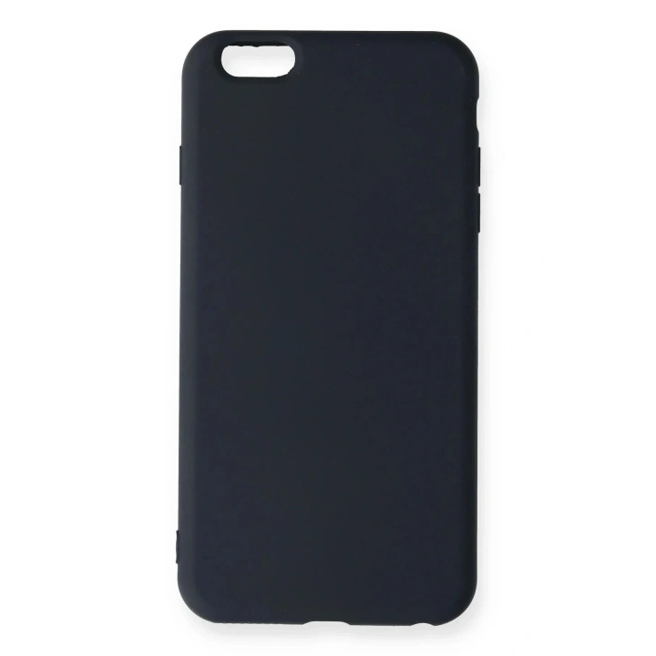 Mey İthalat®  iPhone 6 Plus Kılıf Nano içi Kadife Silikon - Lacivert