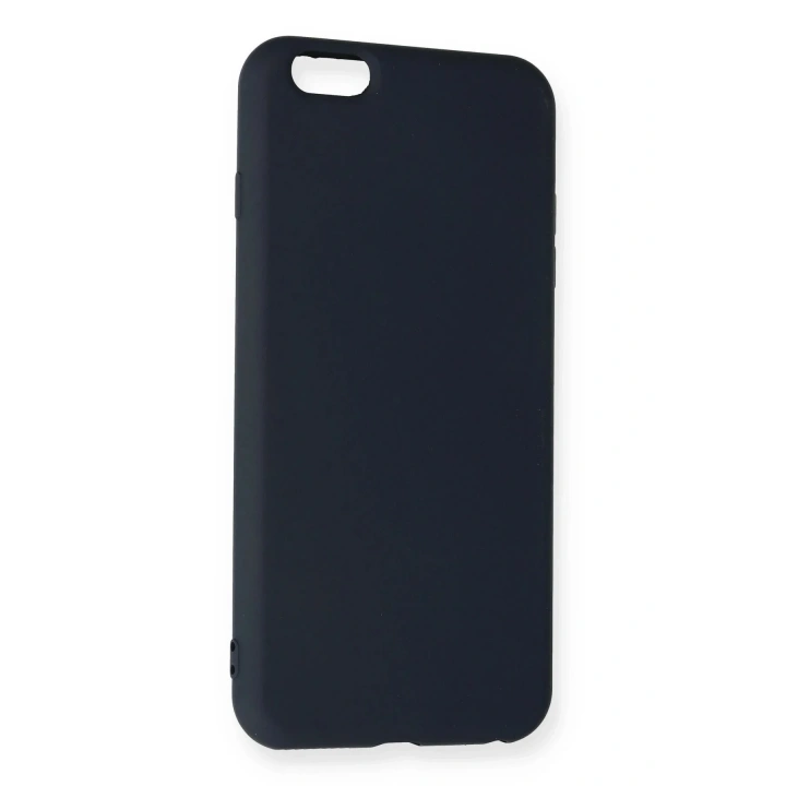 Mey İthalat®  iPhone 6 Plus Kılıf Nano içi Kadife Silikon - Lacivert