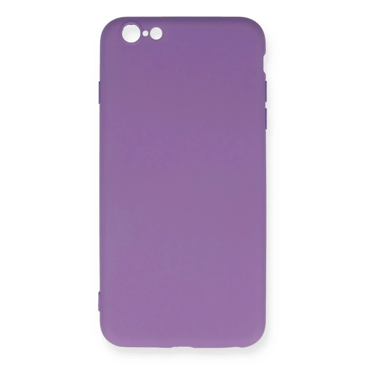 Mey İthalat®  iPhone 6 Plus Kılıf Nano içi Kadife Silikon - Mor