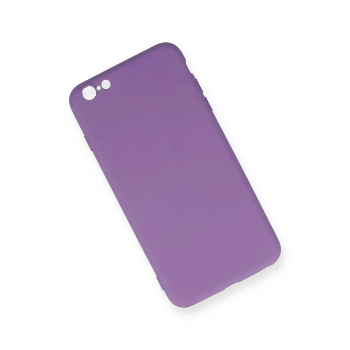 Mey İthalat®  iPhone 6 Plus Kılıf Nano içi Kadife Silikon - Mor