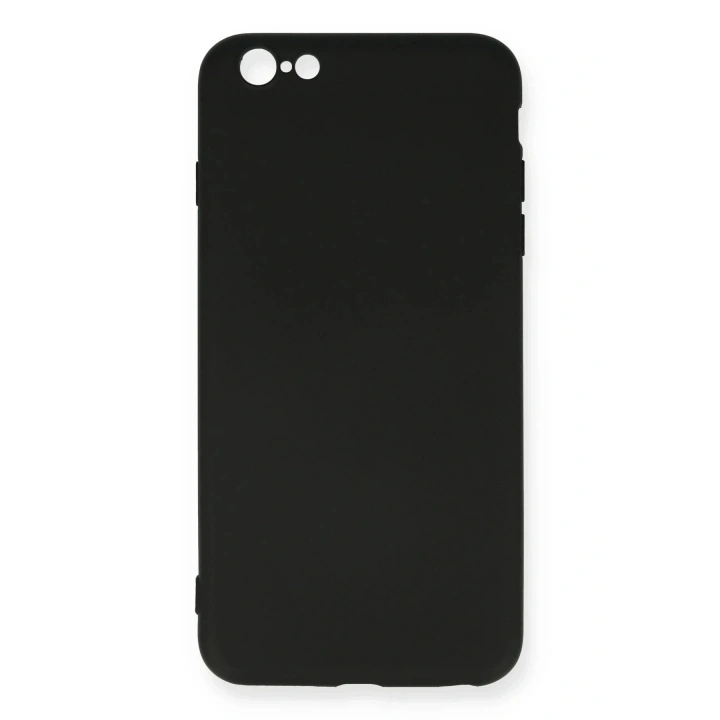 Mey İthalat®  iPhone 6 Plus Kılıf Nano içi Kadife Silikon - Siyah