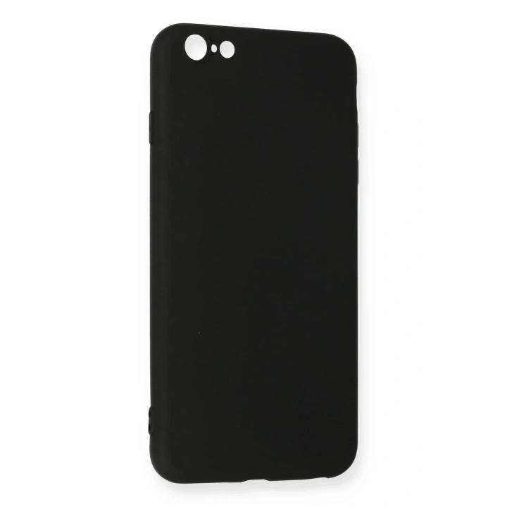 Mey İthalat®  iPhone 6 Plus Kılıf Nano içi Kadife Silikon - Siyah
