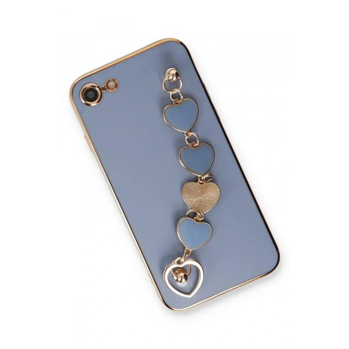 Mey İthalat®  iPhone 7 Kılıf Esila Silikon - Gri