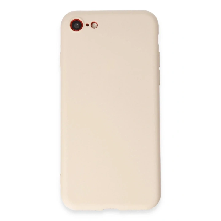 Mey İthalat®  iPhone 7 Kılıf First Silikon - Krem