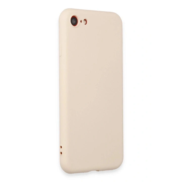 Mey İthalat®  iPhone 7 Kılıf First Silikon - Krem