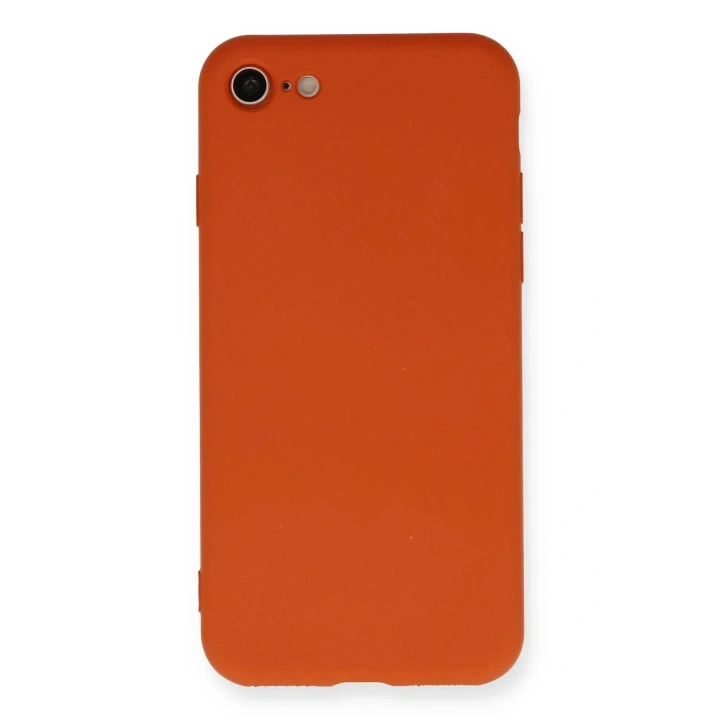 Mey İthalat®  iPhone 7 Kılıf Nano içi Kadife Silikon - Kırmızı