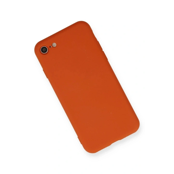 Mey İthalat®  iPhone 7 Kılıf Nano içi Kadife Silikon - Kırmızı