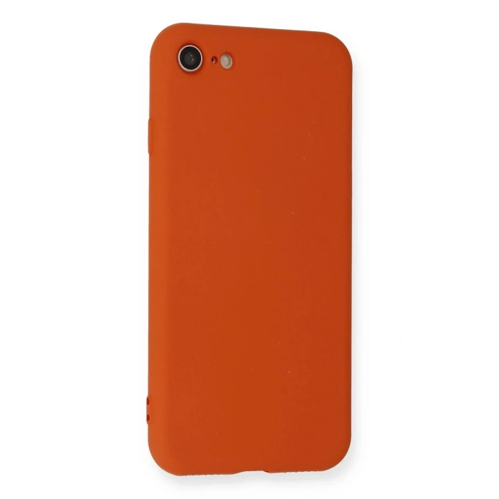 Mey İthalat®  iPhone 7 Kılıf Nano içi Kadife Silikon - Kırmızı
