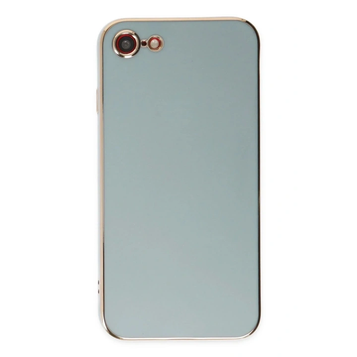 Mey İthalat®  iPhone 7 Kılıf Volet Silikon - Açık Yeşil