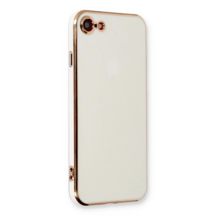 Mey İthalat®  iPhone 7 Kılıf Volet Silikon - Beyaz