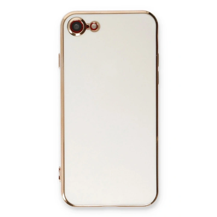 Mey İthalat®  iPhone 7 Kılıf Volet Silikon - Beyaz
