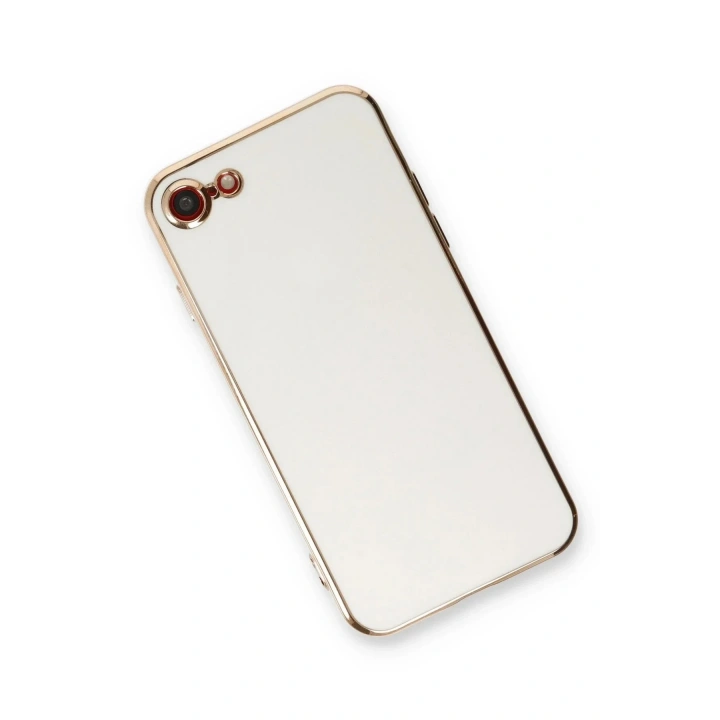 Mey İthalat®  iPhone 7 Kılıf Volet Silikon - Beyaz