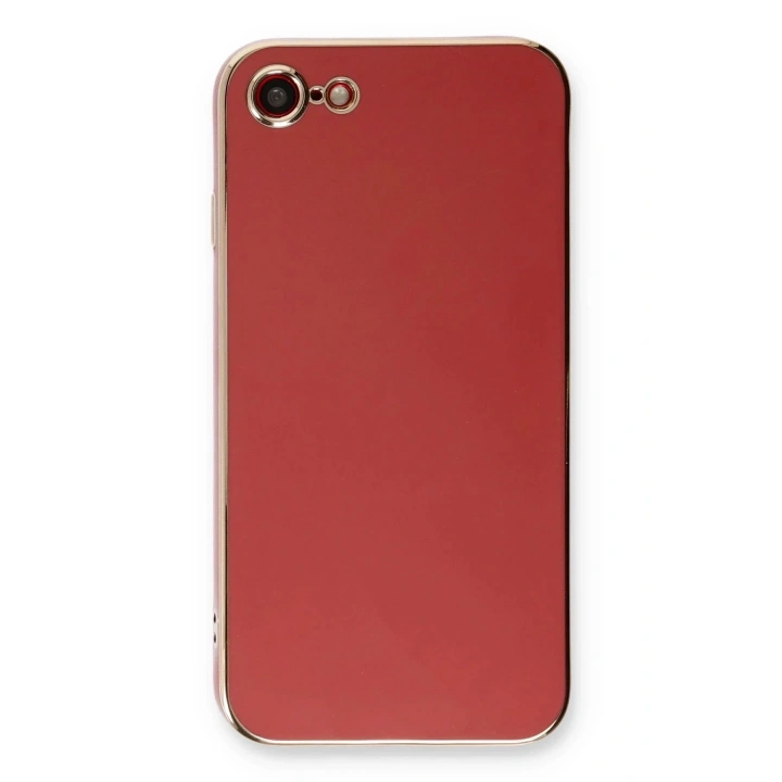 Mey İthalat®  iPhone 7 Kılıf Volet Silikon - Kırmızı