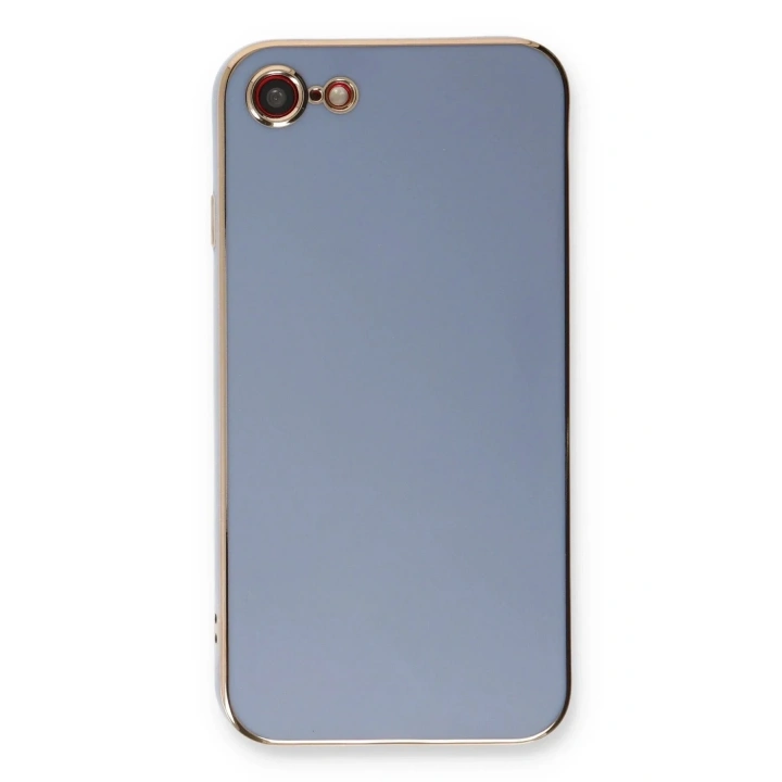 Mey İthalat®  iPhone 7 Kılıf Volet Silikon - Mavi