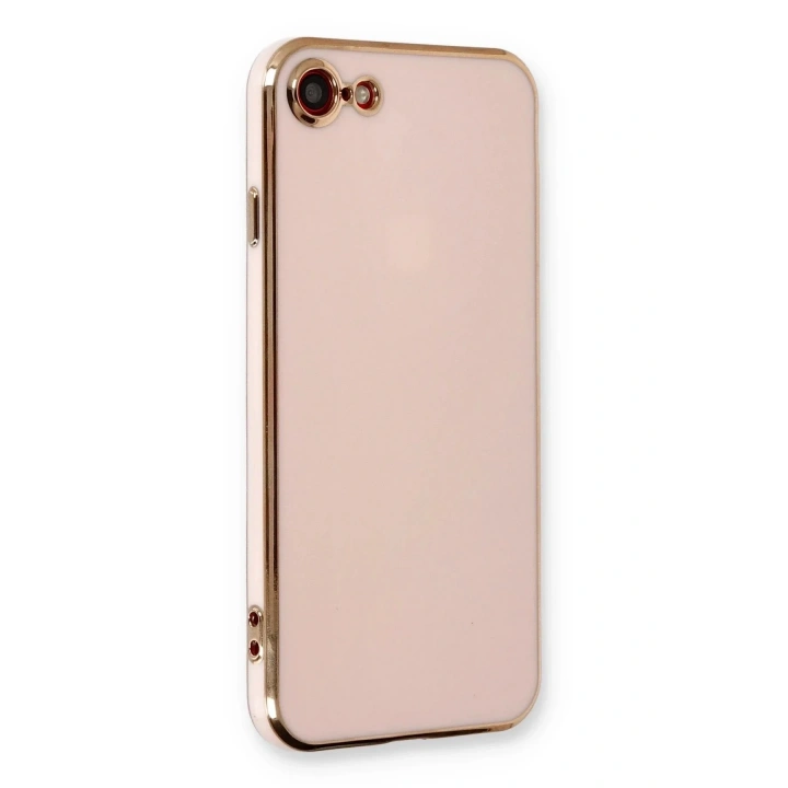 Mey İthalat®  iPhone 7 Kılıf Volet Silikon - Pembe