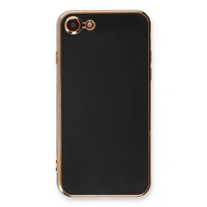 Mey İthalat®  iPhone 7 Kılıf Volet Silikon - Siyah